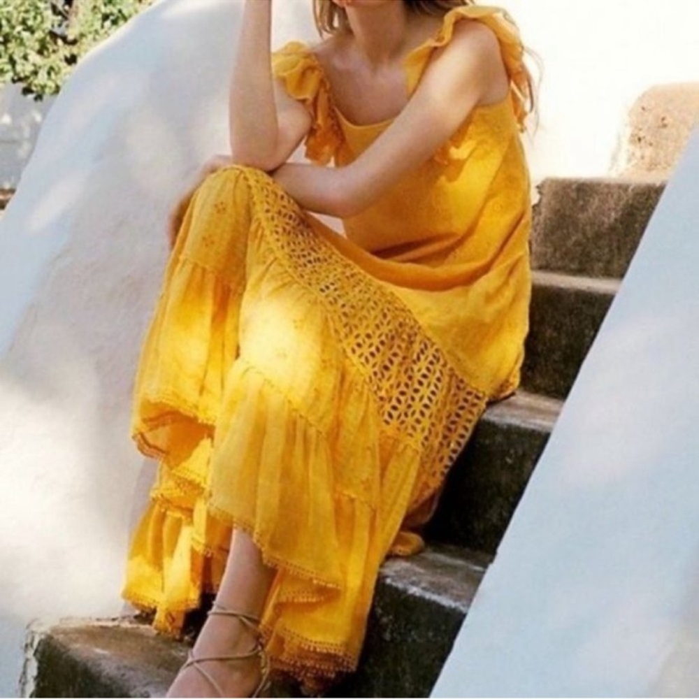Anthropologie | Dress | Fallon Eyelet Maxi | Boho | Cottagecore | Festival